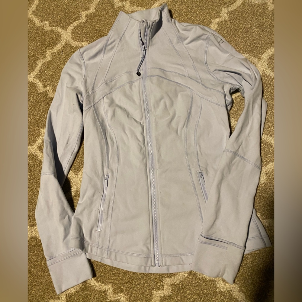 Lululemon define jacket size 10 light blue